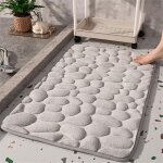 Tapis de bain absorbant en galets : tapis de bain absorbant et antid�rapant con�u pour votre s�curit� ...