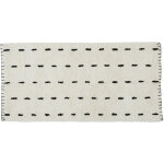 Tapis d�co en coton tuft� point de cheval 60x120cm