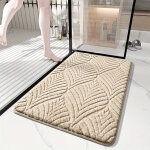 Tapis de bain doux et �pais antid�rapant ? tapis de douche moelleux en microfibre absorbante avec dos ...
