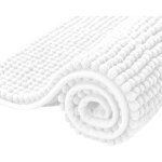 Tapis de bain extra absorbant tapis pour sortie de douche en microfibre chenille lavable en machine (40�60cm, ...