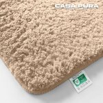 Tapis de bain sky uni beige cr�me 60 x 100 cm
