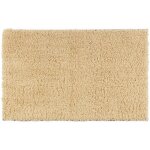 Tapis de bain sky uni polyester beige cr�me 80 x 150 cm
