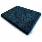 Tapis de bain sky uni polyester bleu sarcelle 60 x 100 cm