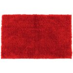 Tapis de bain sky uni baie rouge 60 x 100 cm