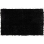 Tapis de bain sky uni noir profond 60 x 100 cm