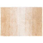Tapis de bain wave antid�rapant & s�chage rapide beige / blanc 70 x 100 cm