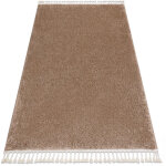 Tapis berber 9000 beige franges berb�re marocain shaggy beige 80x150 cm