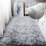 Ensoleille - tapis chambre tapis modernes de salon soft tapis � poils longs moelleux tapis extra doux ...