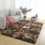 Ensoleille - tapis chambre tapis modernes de salon soft tapis � poils longs moelleux tapis extra doux ...