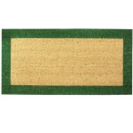 Tapis coco bicolor vert 40x80 btb tapis benoit 101592