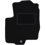Tapis conducteur noir pour : mitsubishi colt vi z30  hayon (2004 - 2008)
