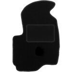 Tapis conducteur noir pour : mitsubishi colt vii  hayon (2004 - 2008)