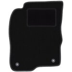 Tapis conducteur noir pour : mitsubishi galant viii break, berline (1996 - 2007)