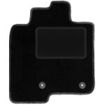 Tapis conducteur noir pour : mitsubishi pajero iv court (2006 - 2018)