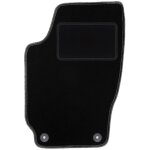Tapis conducteur noir pour : skoda fabia i  hayon, berline, break (1999 - 2007)