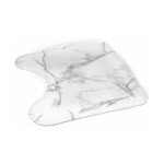 Tapis contour wc 'effet marbre' 45x45cm blanc Tapis contour wc 'effet marbre' 45x45cm blanc