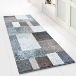 Karat - tapis de couloir lucano marron 80 x 50 cm