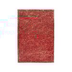Paris prix - tapis en cuir fait main 'finish' rouge & or 120 x 170 cm