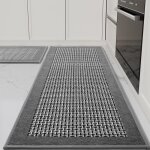 Tapis de cuisine devant ?evier antid�rapant en caoutchouc et lavable tapis lavable en machine absorbant ...