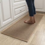 Tapis cuisine, ?tapis de cuisine devant ?evier lavable antid�rapant en caoutchouc et lavable, jute ?tapis ...