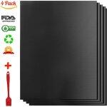 Tapis de cuisson pour barbecue et four, lot de 4 tapis bbq anti - adh�rent r�utilisable nettoyable, id�al ...