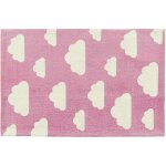Tapis dco en coton pour chambre d enfant ou salle de jeux blanc et rose 60 x 90 cm avec motif mignon ...