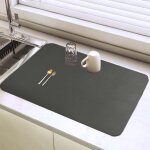 Tapis egouttoir vaisselle, 40�30 cm tapis de drainage de cuisine super absorbant, tapis �gouttoir vaisselle ...