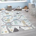 Tapis enfant chambre enfant pastel garçon fille voitures crème bleu pétrole gris 80x150 cm - paco home ... Tapis enfant chambre enfant pastel garçon fille voitures crème bleu pétrole gris 80x150 cm - paco home ...