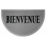 Tapis d'entrée demi - lune 'maison' 45x75cm gris & noir Tapis d'entrée demi - lune 'maison' 45x75cm gris & noir