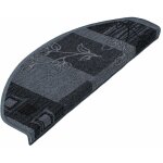 Tapis d'escalier akzent gris demi - circulaire 23, 5 x 65 cm