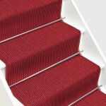 Tapis d'escalier en sisal sylt rouge 100 x 400 cm Tapis d'escalier en sisal sylt rouge 100 x 400 cm