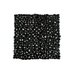 Tapis fond de douche pvc galets 53x53cm noir msv