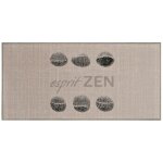 Tapis galets 'esprit zen' 50x120cm beige