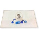 Tapis d'impression numérique de soie chat chats cm. 50x90 Tapis d'impression numérique de soie chat chats cm. 50x90