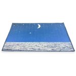 Tapis d'impression numérique de la soie effet lune de lune de ciel Étoilé cm. 70x120 Tapis d'impression numérique de la soie effet lune de lune de ciel Étoilé cm. 70x120
