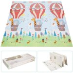 Tapis de jeux b�b�, 180x 160cm x 1. 5 cm, tapis sol enfant, pliable, non toxique, tapis jeu enfant sans ...