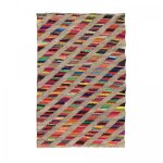 Tapis en jute fait � la main 60x110 multicolore rainbowa