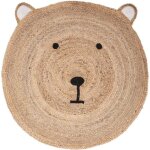 Atmosphera - tapis enfant ourson jute d100cm crateur d'intrieur