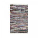 Unamourdetapis - tapis kilim tiss� en coton 200x300 multicolore rectangle motif ethnique timulti