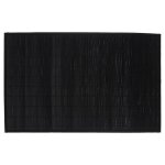 5five simply smart - tapis de bain en lattes de bambou noir 120 x 170 cm avec livraison gratuite