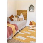 Tapis lavable en machine pour enfant clouds lorena canals jaune 120x160