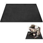 Tapis de machine � caf�, silicone noir, 48x30 cm, pour attraper les r�sidus de caf�