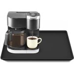 Tapis de machine � caf� en silicone avec rebord, 50 x 38 cm, tapis de machine � caf� robuste pour comptoirs, ...