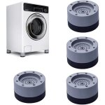 Tapis de machine � laver, paquet de 4 pieds de machine � laver avec coussinets en caoutchouc, tapis de ...