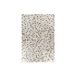 Tapis fait main en cuir lavin v argent & multicolore 120 x 170 cm Tapis fait main en cuir lavin v argent & multicolore 120 x 170 cm