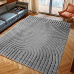 Tapis moderne 3d art - 60 cm x 110 cm - gris - design g�om�trique �l�gant, ayyildiz