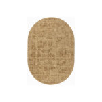 Dcoweb - tapis ovale en jute et coton - lounge - naturel - 120 x 170 cm
