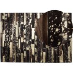 Beliani - tapis patchwork 160 x 230 cm en peau de vache marron beige et noir fait main artvin