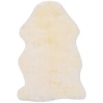 Tapis en peau de mouton 60 x 90 cm tapis doux et moelleux blanc vidaxl