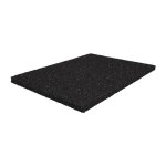 Fp - tapis de protection de b�timent l. 1, 25 m l. 10 m �paisseur 6 mm noir caoutchouc granul� sans insert ...